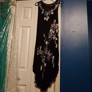 Summer sleeveless pullover dress.